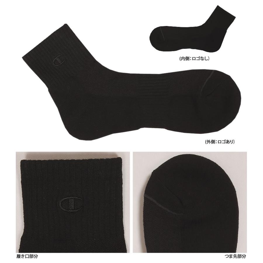 Champion チャンピオン 25〜27cm クォーターソックス(3足組)靴下 Champion チャンピオン 25〜27cm クォーターソックス(3足組)靴下