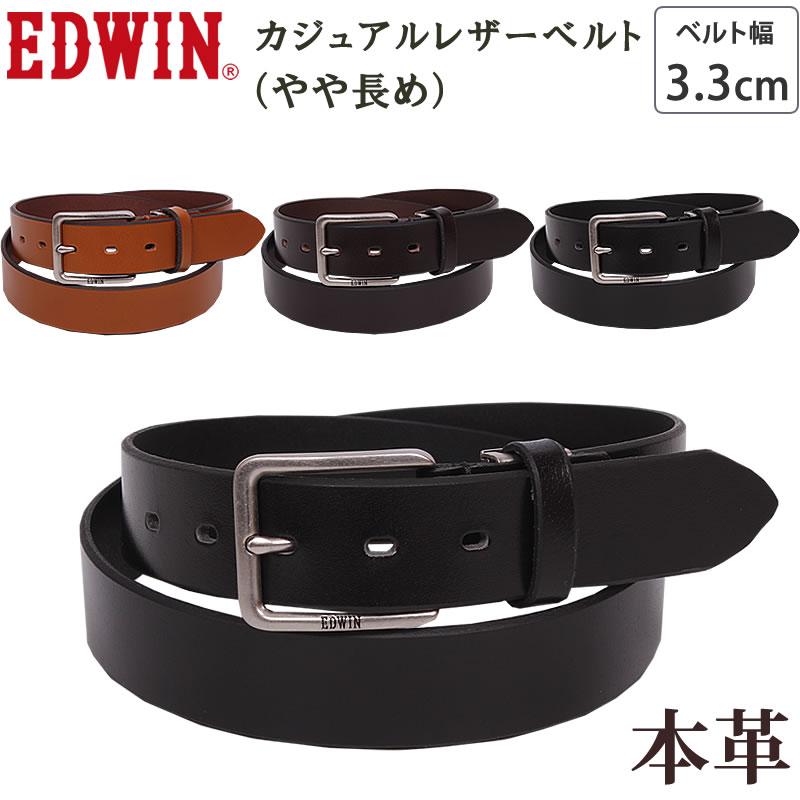 EDWIN エドウイン Casual Leather Belt(カジュアルレザーベルト
