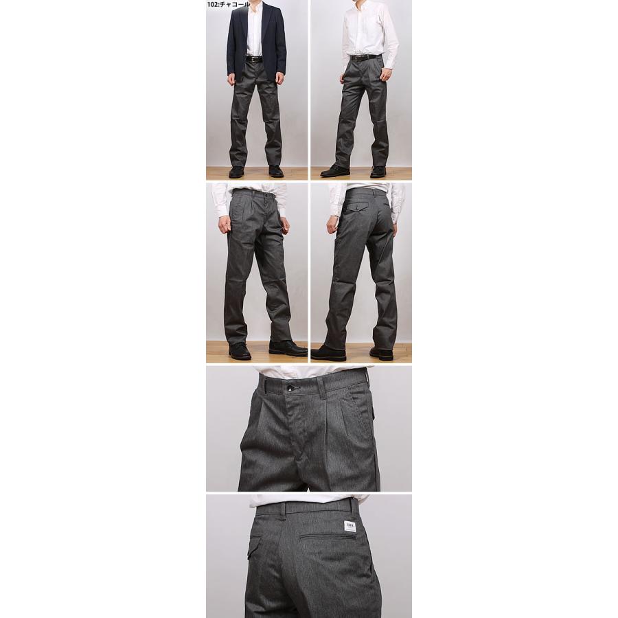 EDWIN 10%OFF エドウィン チノパンツ メンズ ツータックトラウザー