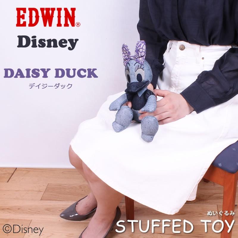 EDWIN☆Disney オールデニム ぬいぐるみ デイジーダック EDWIN☆Disney オールデニム ぬいぐるみ デイジーダック