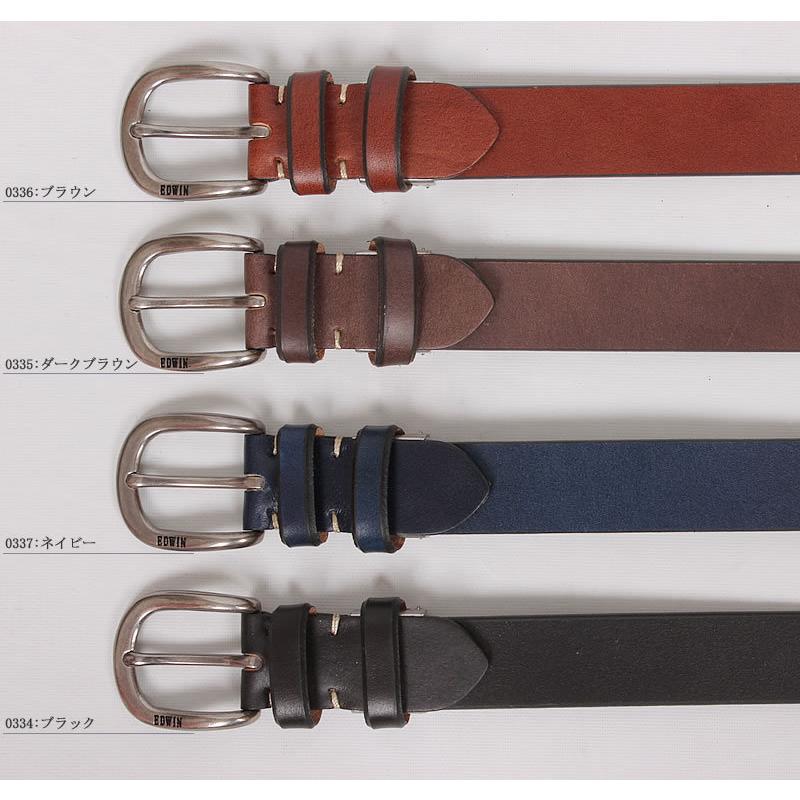EDWIN EDWIN レザーベルト メンズ Wループ 牛革 QPER10-110986 EDWIN EDWIN レザーベルト メンズ Wループ 牛革 QPER10-110986
