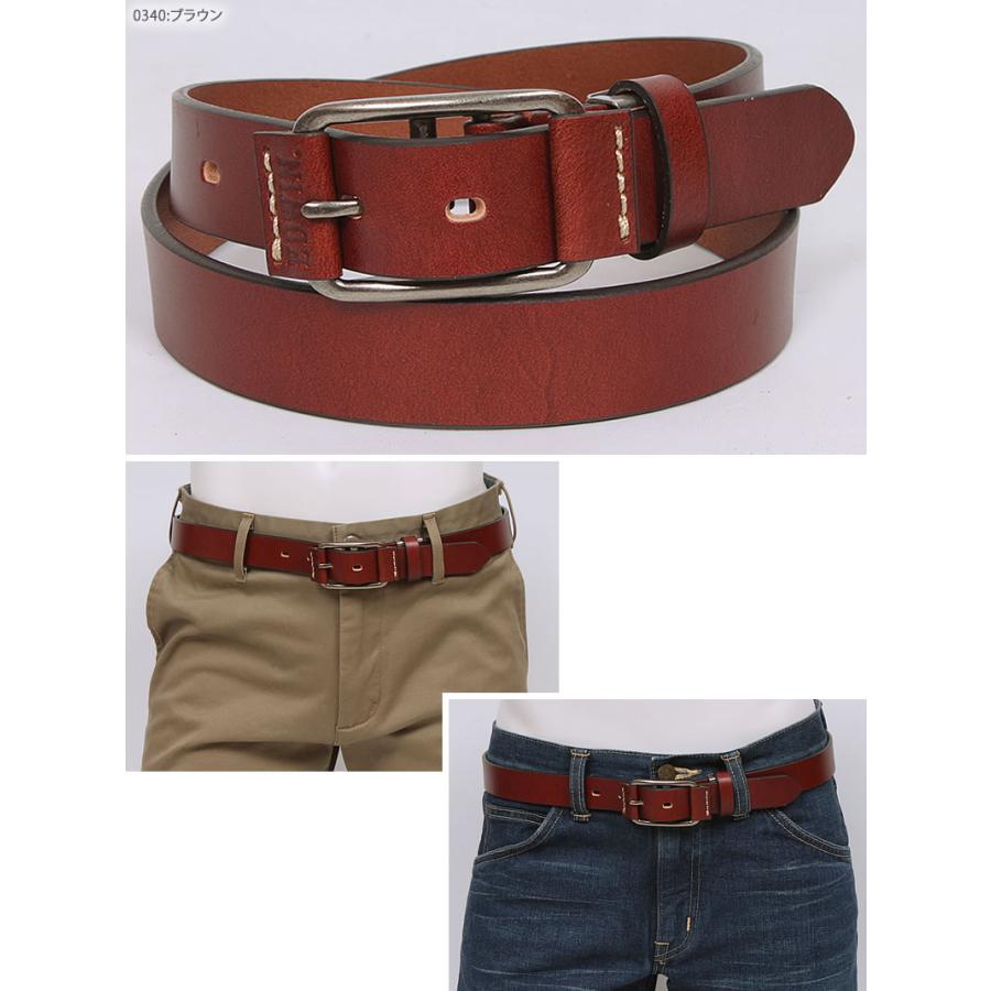EDWIN エドウィン ベルト メンズ 牛革 革巻きレザーベルト
