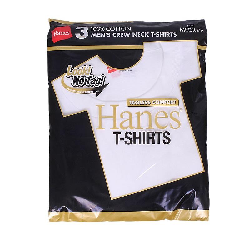 Hanes ヘインズ 3P クルーネック Tシャツ GOLD PACK（ゴールドパック
