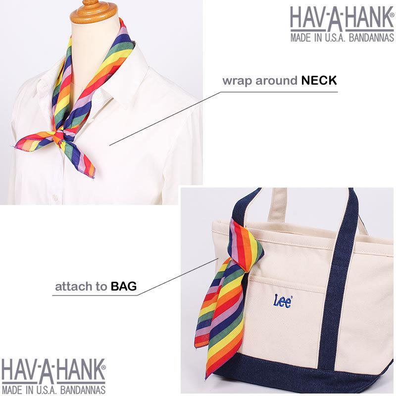 HAV-A-HANK（ハバハンク） バンダナ（レインボー）HAVAHANK_NOV783