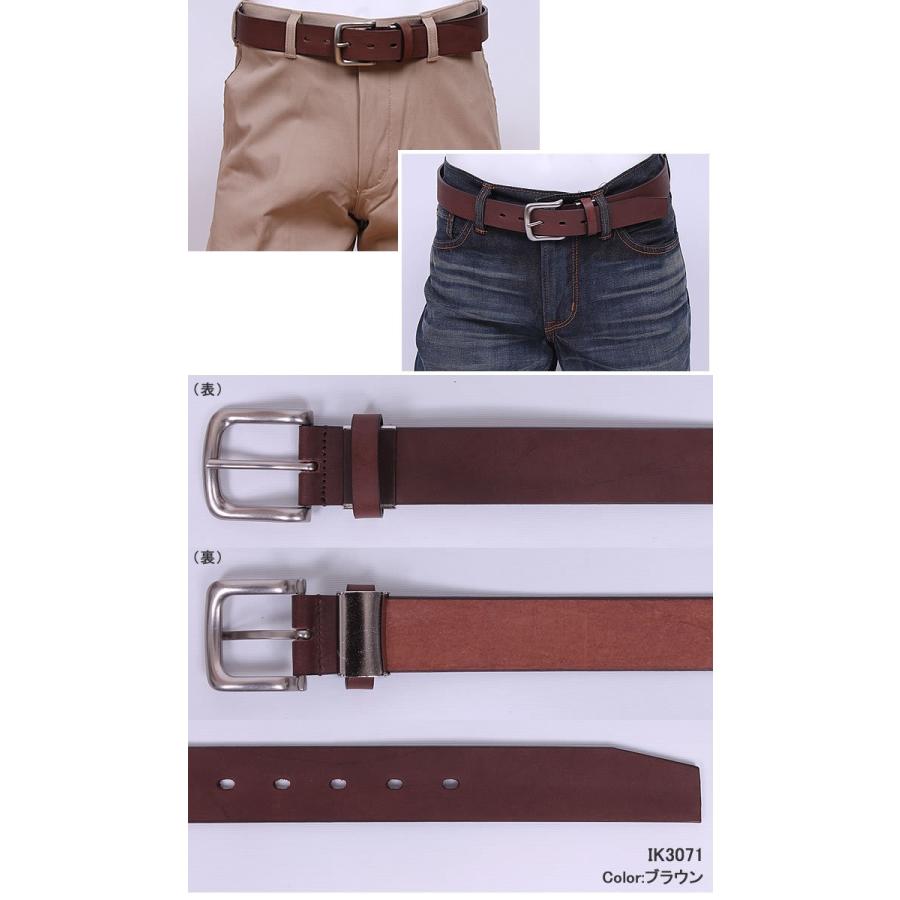 Basic Leather Belt (ベーシックレザーベルト)飯田工房/イイダコウボウ/IK3071 アクス三信/AXS SANSHIN/サンシン｜axs-sanshin｜03