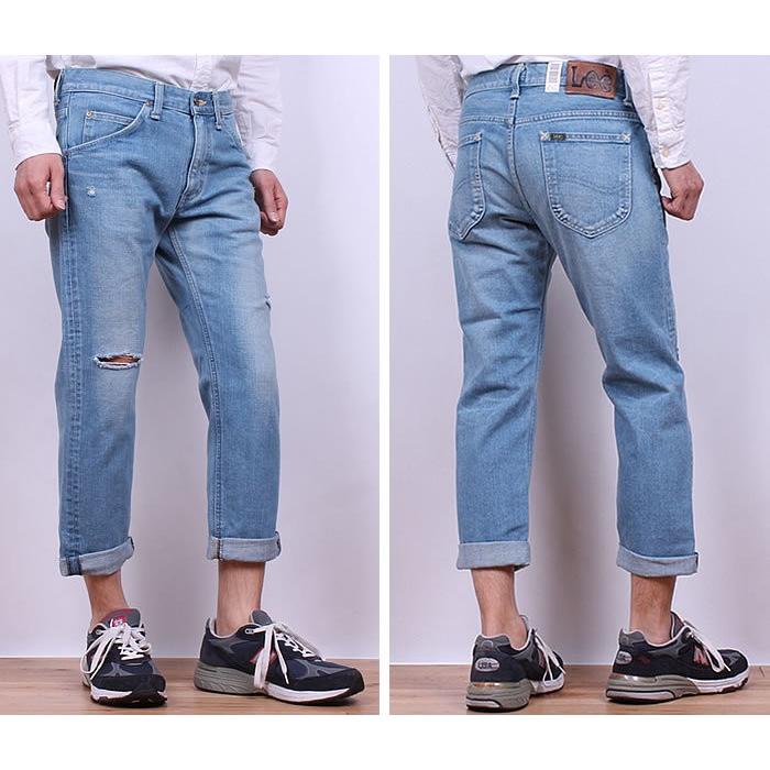 10%OFF Lee リー アメリカンライダース デニム クラッシュ クロップドパンツ AMERICAN RIDERS/LM4122_299