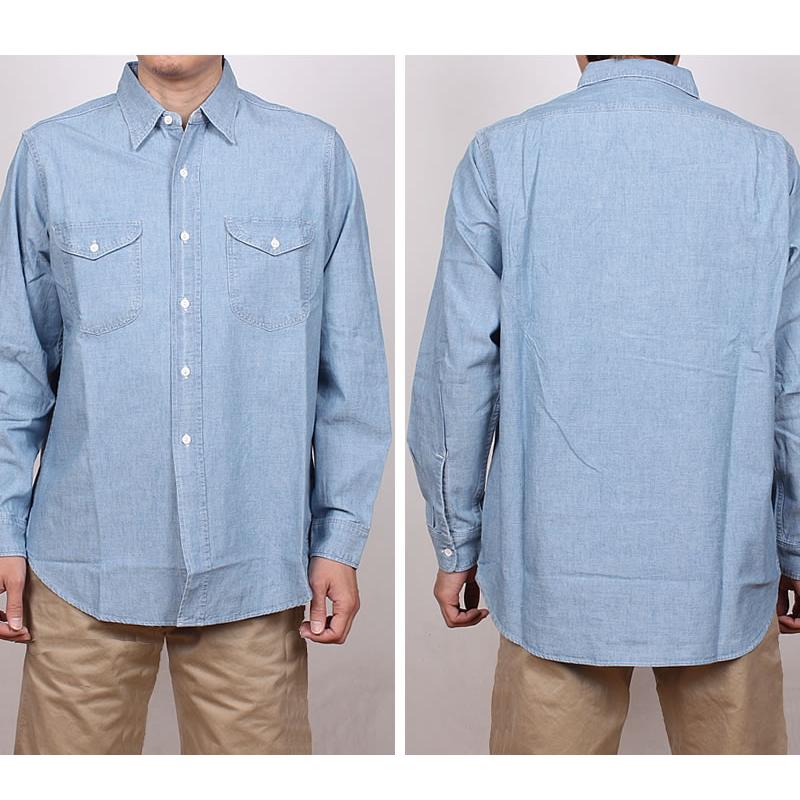 Lee 【10%OFF】Lee リー メンズ シャンブレー ワークシャツ Lee 【10%OFF】Lee リー メンズ シャンブレー ワークシャツ