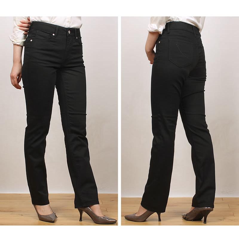 SALE Mrs.Jeana ミセスジーナ 涼やか サマー ストレートミセスジーンズ