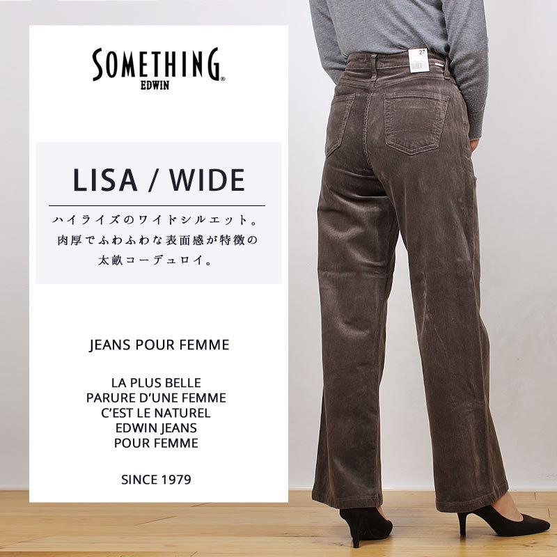 SOMETHING Something サムシング LISA コーデュロイ ワイドWIDE SOMETHING Something サムシング LISA コーデュロイ ワイドWIDE