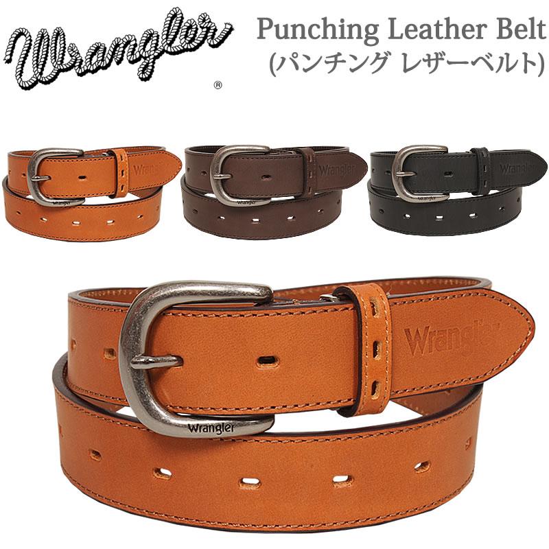 Wrangler Punching Leather Belt(パンチング レザーベルト Wrangler Punching Leather Belt(パンチング レザーベルト