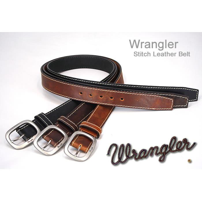 Wrangler Stitch Leather Belt(ステッチ レザーベルト Wrangler Stitch Leather Belt(ステッチ レザーベルト