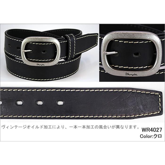 Wrangler Stitch Leather Belt(ステッチ レザーベルト Wrangler Stitch Leather Belt(ステッチ レザーベルト