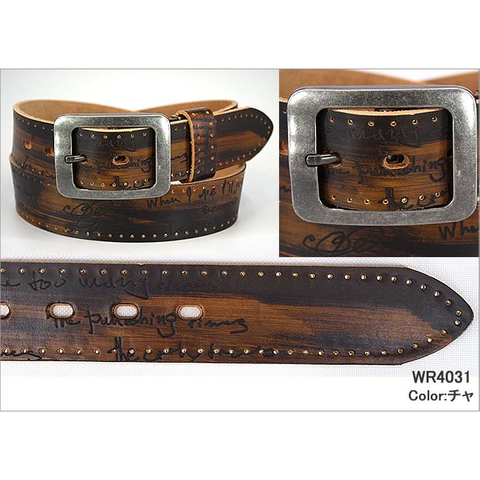 Long Size Carving Leather Belt(カービング レザーベルト)手書き風の英文字Wrangler/ラングラー/ロングサイズ/長尺/長寸/大寸WR4045 アクス三信/AXS/サンシン｜axs-sanshin｜04