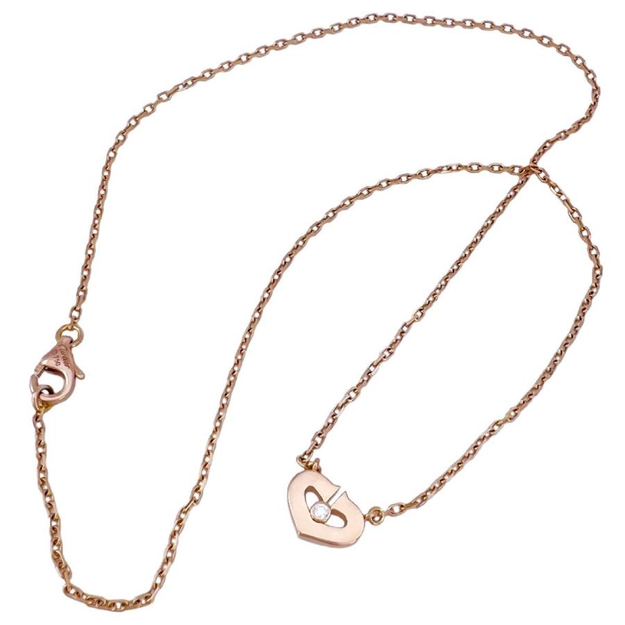 Cartier CARTIER カルティエ ネックレス Cハート 1P ダイヤ 750 Cartier CARTIER カルティエ ネックレス Cハート 1P ダイヤ 750