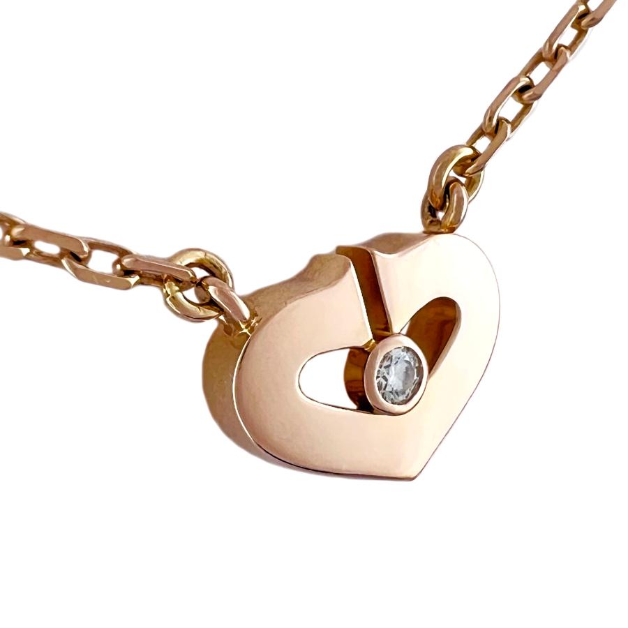 Cartier CARTIER カルティエ ネックレス Cハート 1P ダイヤ 750 Cartier CARTIER カルティエ ネックレス Cハート 1P ダイヤ 750