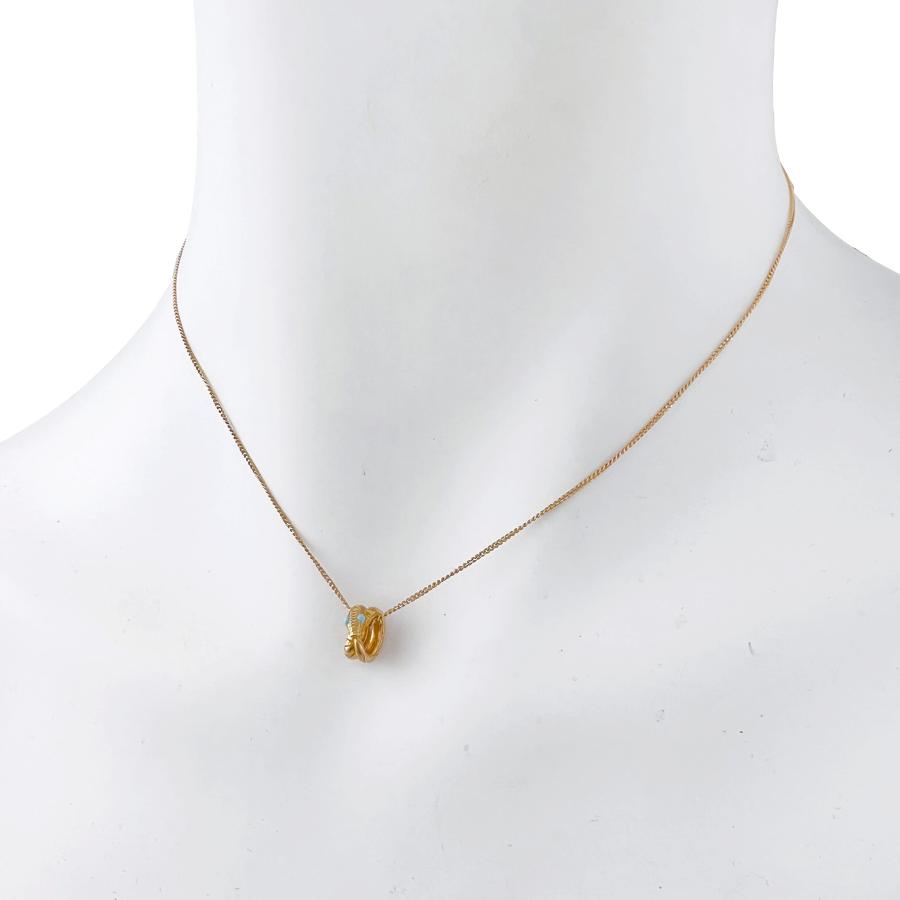 GUCCI GUCCI グッチ ネックレス ウロボロス ターコイズ K18 YG GUCCI GUCCI グッチ ネックレス ウロボロス ターコイズ K18 YG