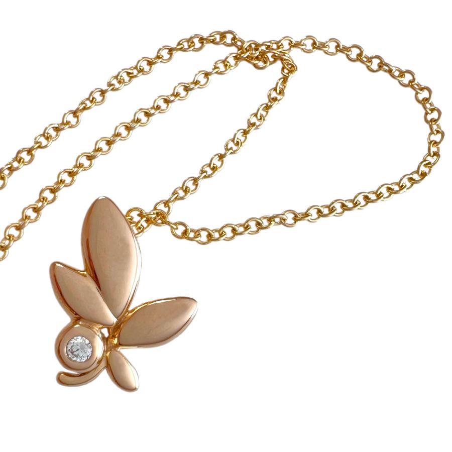 TIFFANY　オリーブリーフ　パロマピカソ　ダイヤ　750　PG　ネックレス TIFFANY&Co. TIFFANY＆Co. ティファニー ネックレス オリーブリーフ