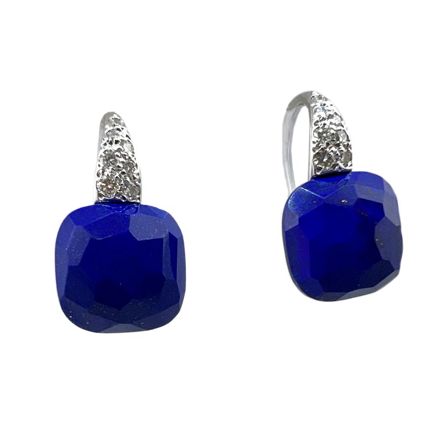 Pomellato ポメラート ピアス カプリ 大粒 ラピスラズリ ダイヤモンド  