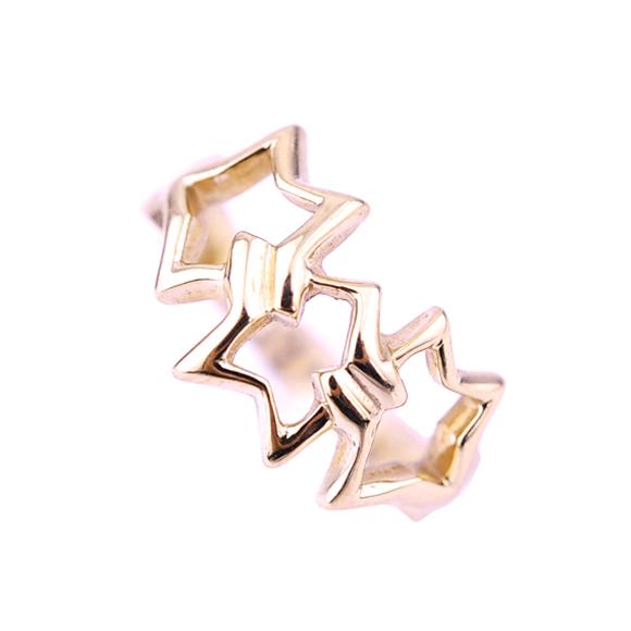 完売 新同 Tiffany Co ティファニー トリプルスター K18 Yg 750 リング 指輪 レディース 7号 人気カラー再販 Skylanceronline Com