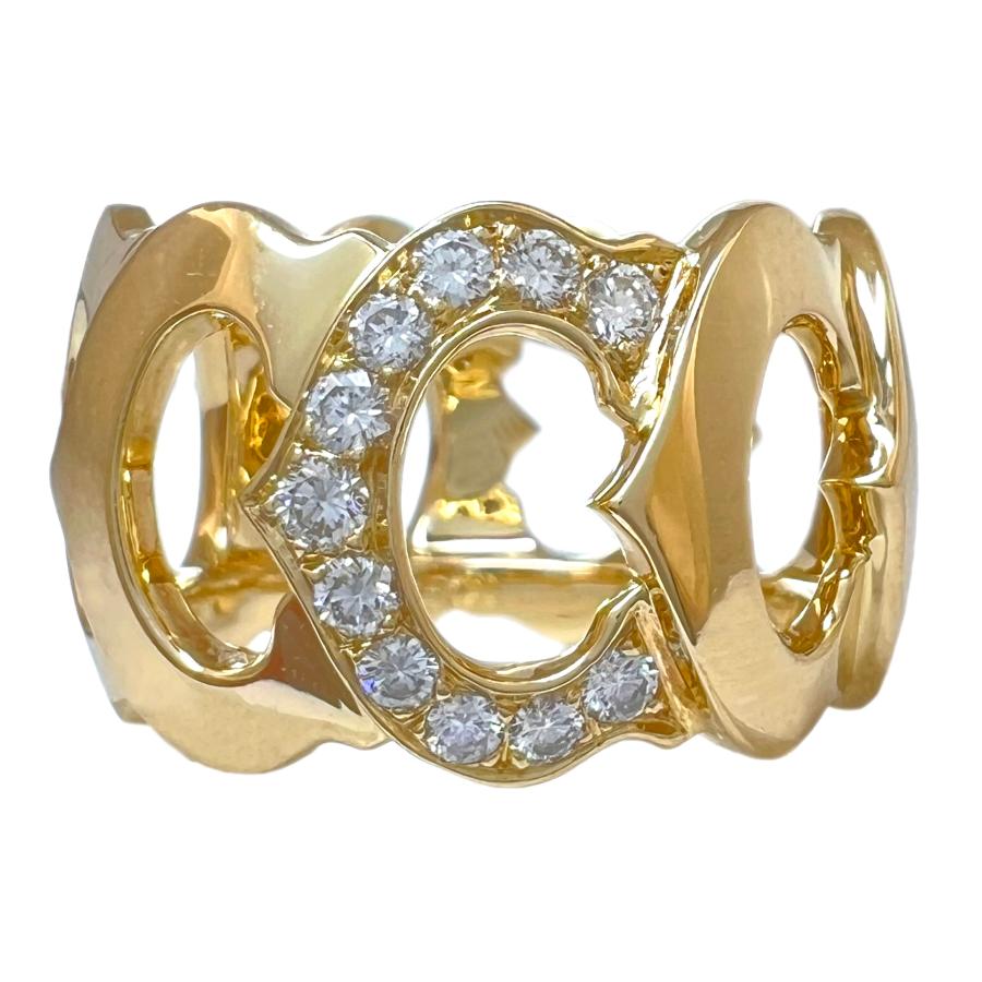 Cartier（カルティエ） リング C ドゥ ダイヤ 750 K18 YG 49 9号 指輪 