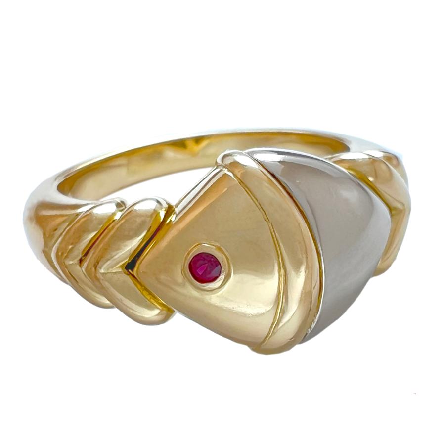 BVLGARI ブルガリ リング ヴィンテージ ナチュラリア 魚 ルビー 