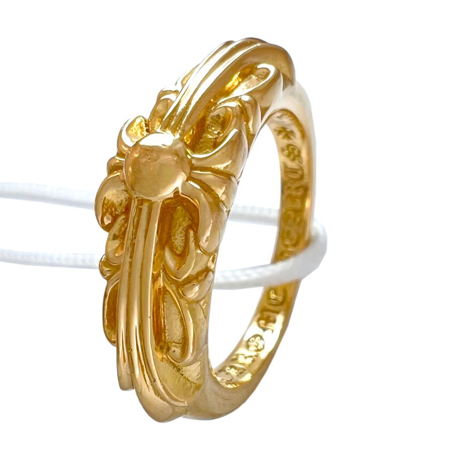 クロムハーツ ベイビークラシック フローラルクロスリング 8号