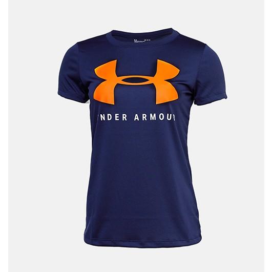 即納 アンダーアーマー ss テック ビッグロゴ グラフィック Tシャツ レディス おしゃれ 大きいサイズ ランニング ランニング