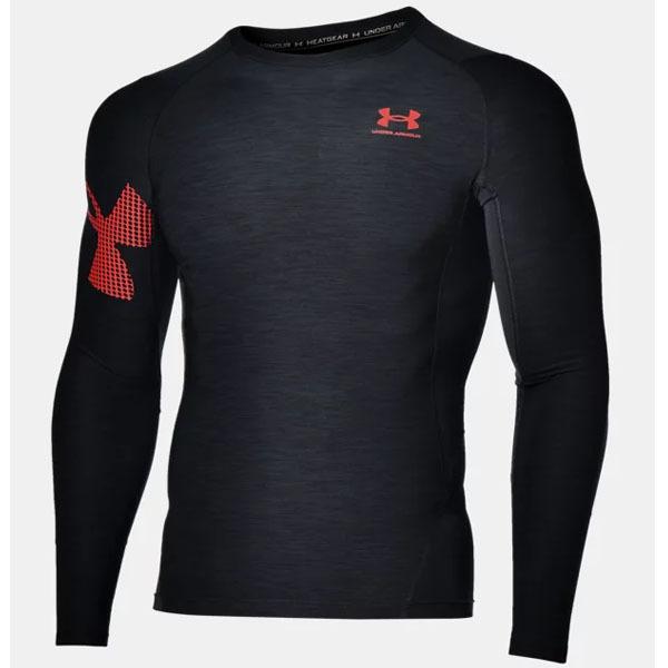 即納 アンダーアーマー 21FW ヒートギア アーマー ロングスリーブ ノベルティ (1368959) メンズ ゴルフ ランニング