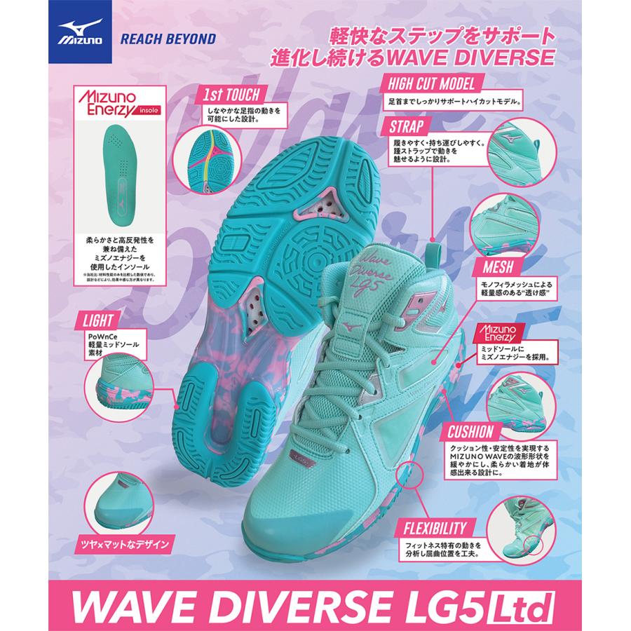 MIZUNO（ミズノ） ウエーブダイバース LG5 Ltd フィットネスシューズ