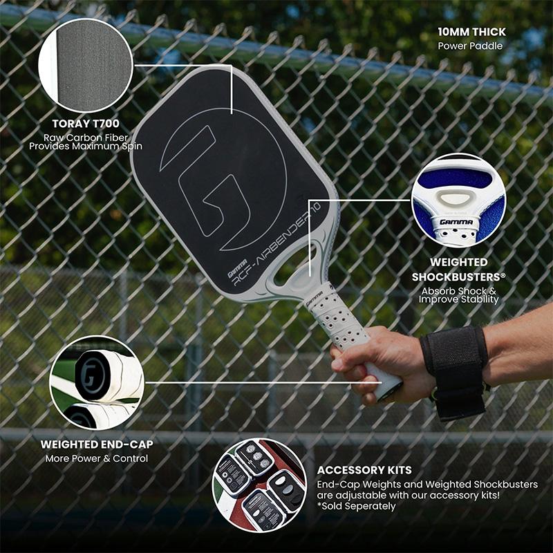GAMMA ピックルボールパドル RCF AIRBENDER 10 PICKLEBALL PADDLE