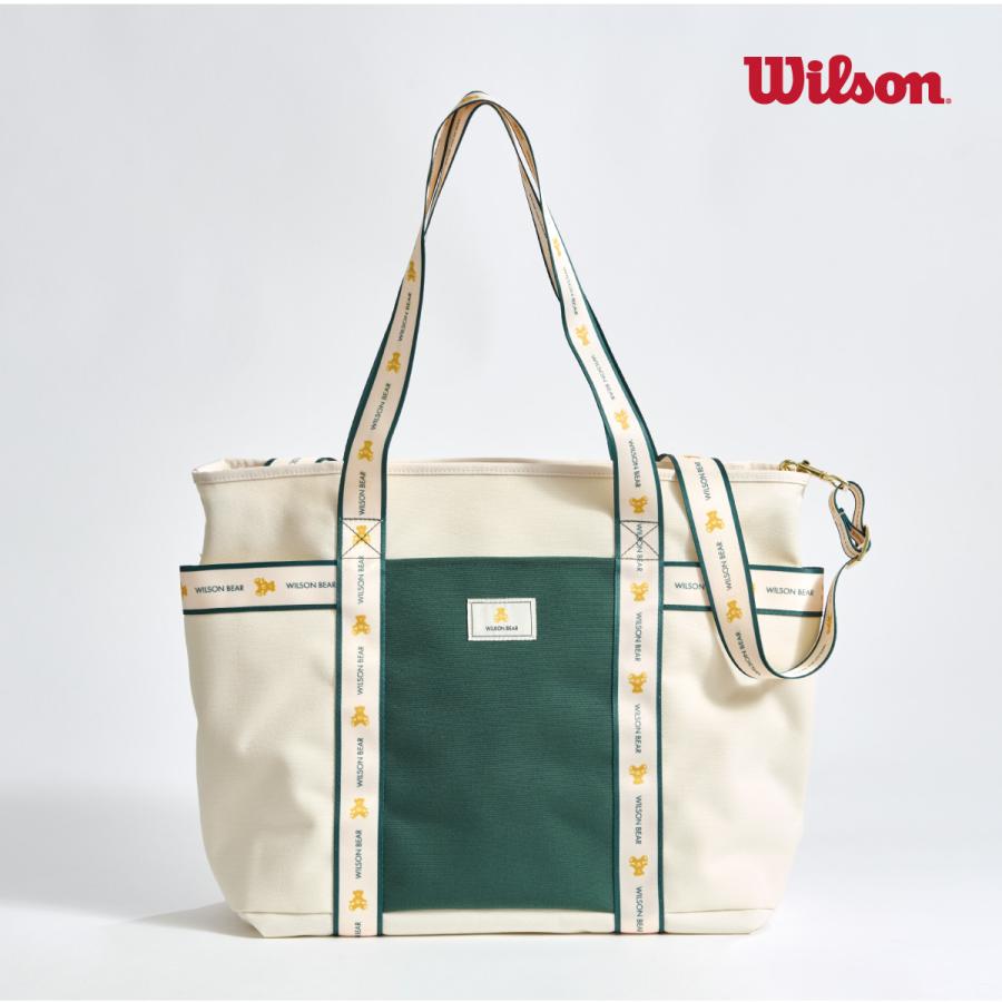 Wilson BEAR ベア トートバッグ - グリーン WR8048003001 Wilson BEAR ベア トートバッグ - グリーン WR8048003001