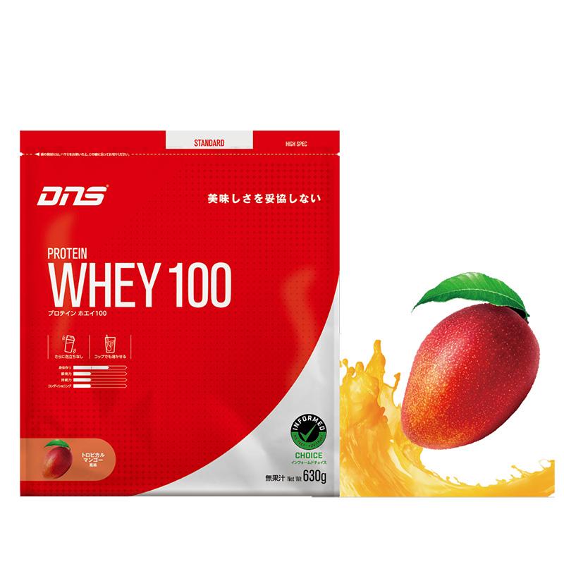 DNS - DNS プロテイン ホエイ 100 トロピカルマンゴー風味 3,150g 筋トレ DNS プロテインホエイ100 トロピカルマンゴー風味 630g (約18