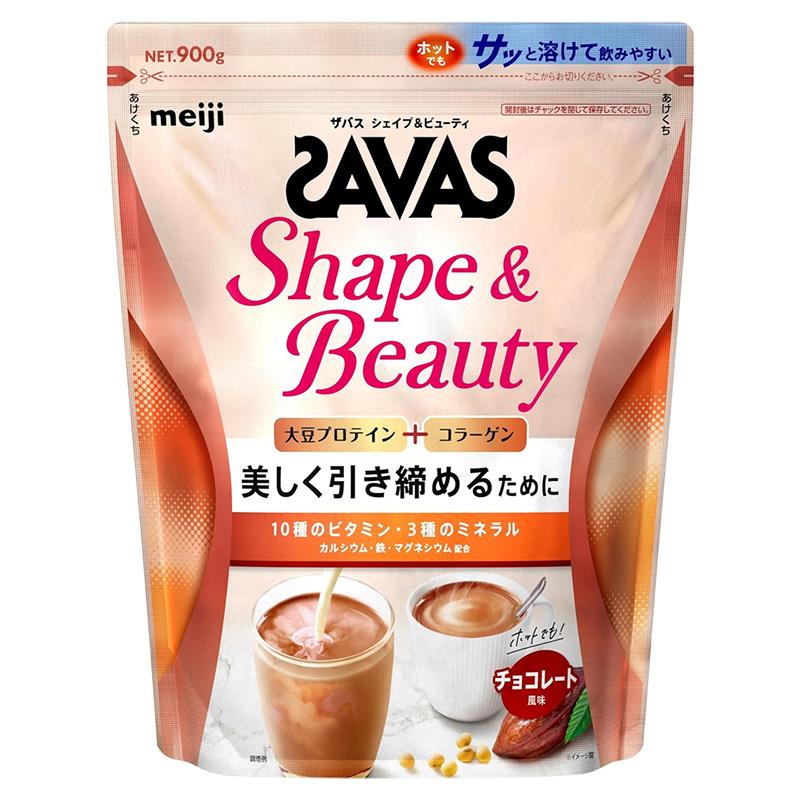 ザバス シェイプ＆ビューティ チョコレート 風味 900g【2個セット】（約84食分） プロテイン ソイプロテイン 女性の画像