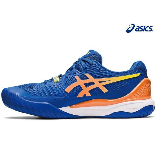 (4月)ASICS　ゲルレゾリューション9　GEL-RESOLUTION9　2023SS アシックス 1041A384-960　メンズ　TUNA BLUE×SUN PEACH　テニスシューズ　オールコート｜axtos-shop｜04