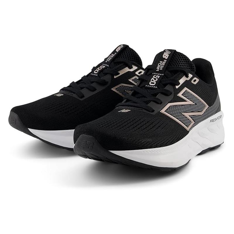 ニューバランス ランニングシューズ FRESH FOAM 520 V9 レディース 25FW ブラック×ホワイト W520LK9 足幅D スニーカー_2