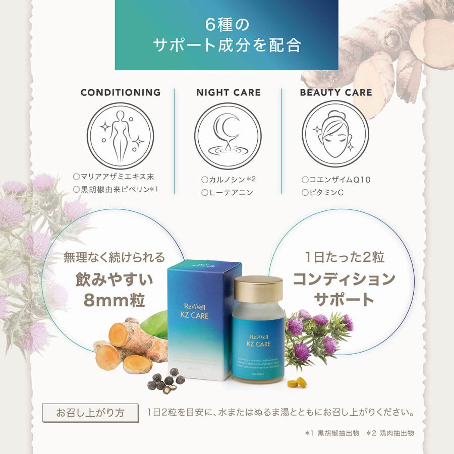 楽天市場】アクシージア レヴウェル KZケア 15g（1粒250mg×60粒