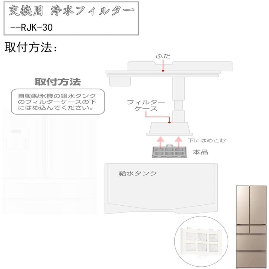 HITACHI 日立 RJK-30日立冷蔵庫 冷蔵庫 浄水フィルター 製氷機フィルター RJK-30-100(互換品4個入り）｜aya19-shop｜04