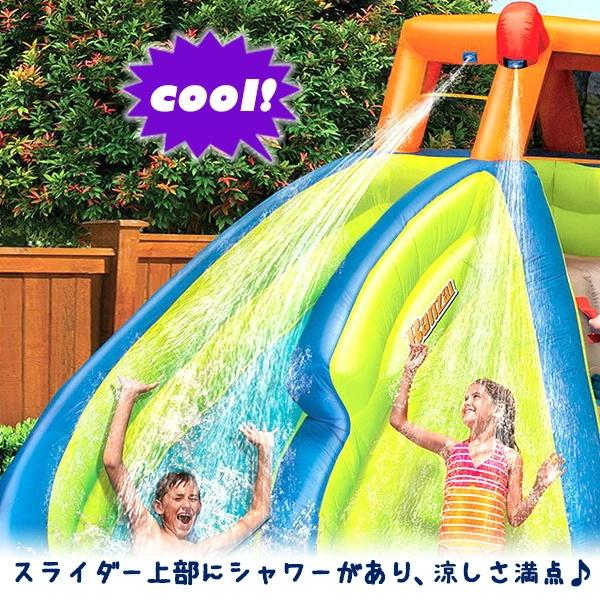 《送料込》 バンザイ アクア スポーツ ウォーター パーク スライダー付きプール 家庭用 水遊び プール ビニールプール 滑り台 大型プール ビニールボール付き エアー遊具 【SKC3461095826】(120989円)