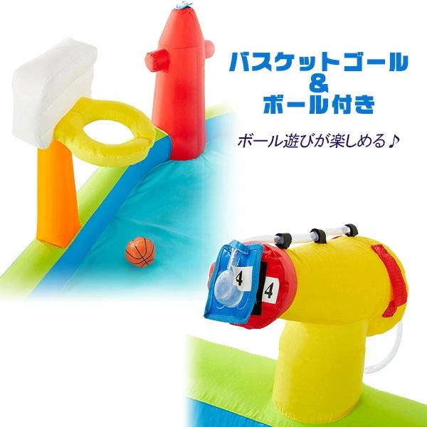 限定品 インフレータブル ウォーターパーク プール スライダー クライミング バスケット トランポリン 水遊び ビニールプール 滑り台 大型プール ビニールボール 【RI3552693674】(124191円)