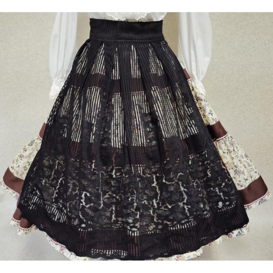 フォークダンス 黒レースエプロン : フォークダンス 彩～aya