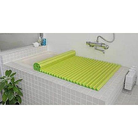 Agカラーイージーウェーブ 風呂ふた L16 （75×160.4cm） グリーン(風呂蓋 ふた 蓋 風呂フタ） :4904892087940