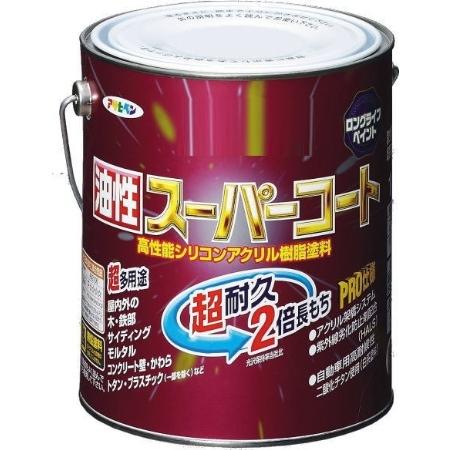 アサヒペン油性スーパーコート1.6L新茶｜ayahadio