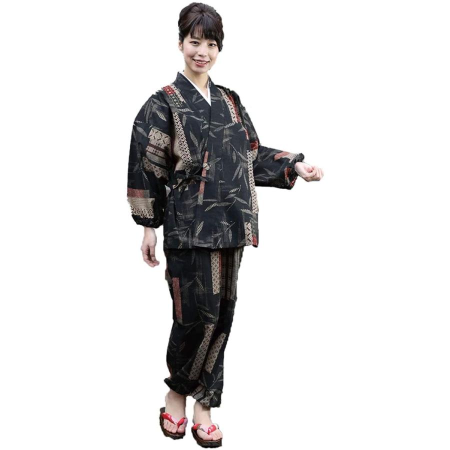 魅力的な 作務衣の専門館 日本製 竹の葉柄さむえ 作務衣 秋服 春服 通年 和服 和装 女性用 レディース 大人用 Ll 爆売り Blog Lonolife Com
