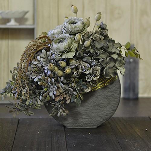シックにグレイッシュカラーのアレンジメント Etrange A 128 Ayanasu花工房 Yahoo 店 通販 Yahoo ショッピング