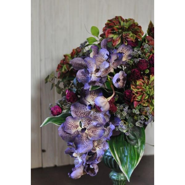 フラワーアレンジメント　大型【造花】 アートフラワーアレンジメント大きいサイズ「Magnifique」アート