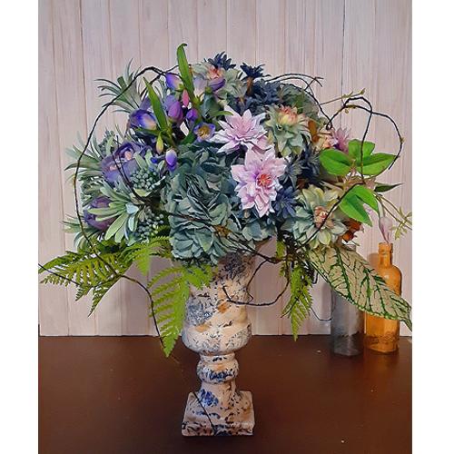 くすみカラーのアーティフィシャルフラワーアレンジメント「Brume