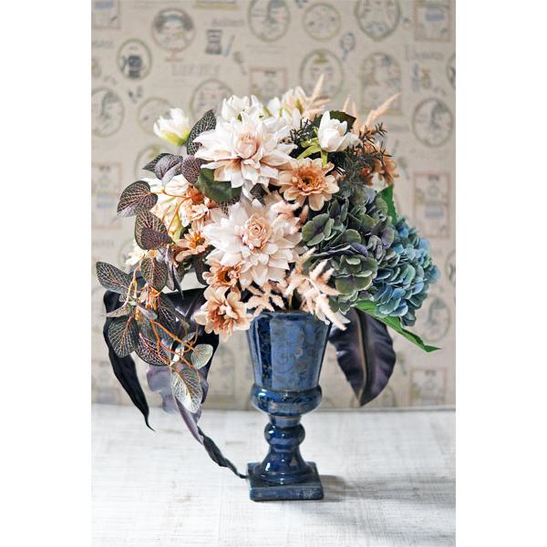 新作！アーティフィシャルフラワーアレンジメント「Lune」ダリア