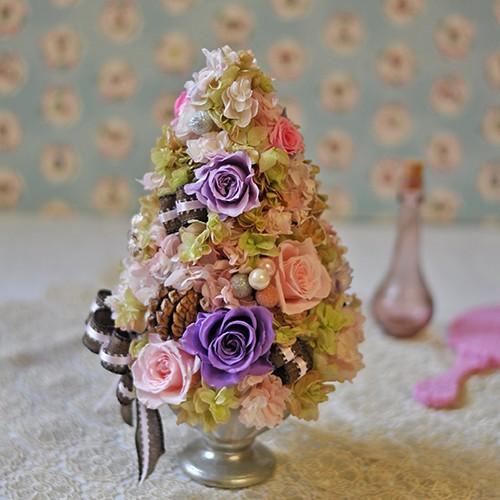 肌触りがいい プリザーブドフラワーアレンジメント Rose Reine 可愛いピンクとパープルのアレンジメント 予約販売品 Aleefsurgical Com
