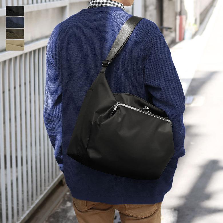 新年特販 がま口 バッグ がま口ポケット付きエディターズバッグ Sarei 撥水ツイルナイロン 在庫商品 小物 安い Www Superavila Com