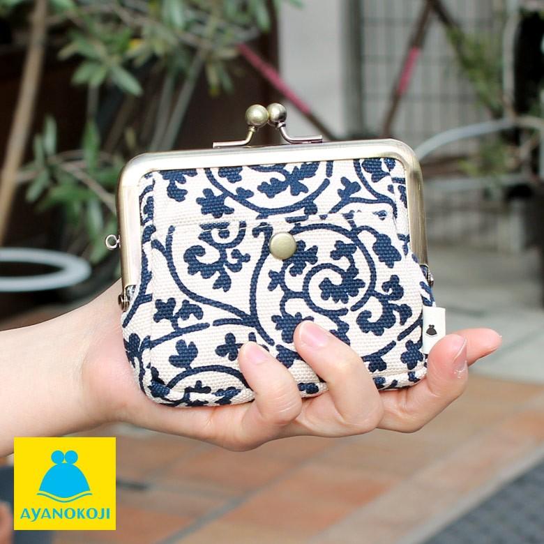 がま口オールインワンケース 帆布 蛸唐草 カードケース 定期 キーケース 小銭 財布 手作り 定期入れ M便 1 4 在庫商品 C Allinone Htak Ayanokoji 通販 Yahoo ショッピング